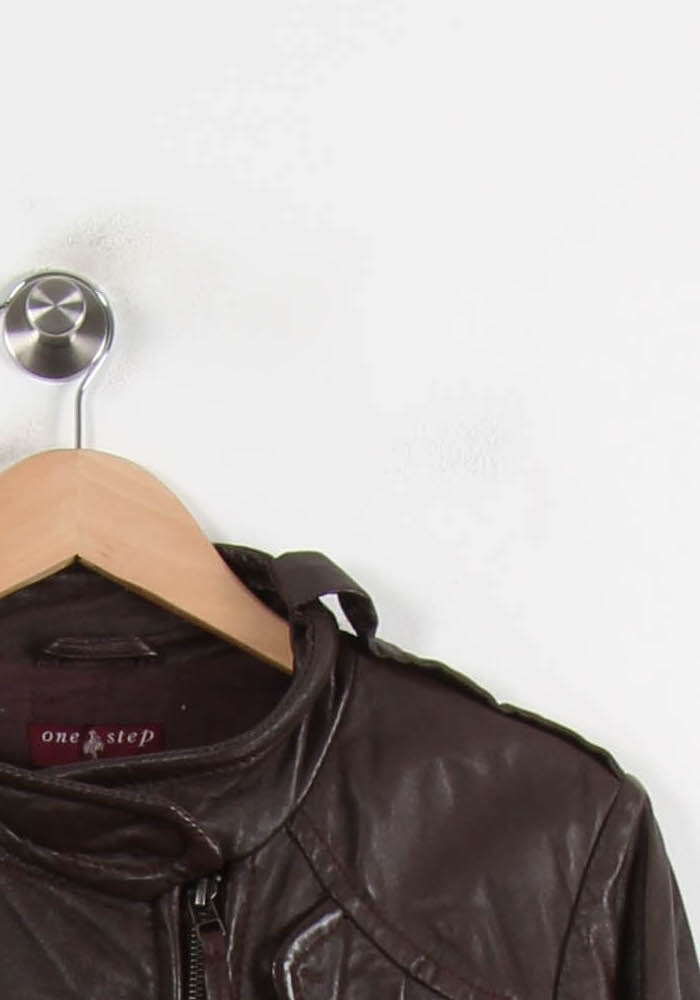 Blouson Marron - Taille S/36 de la marque One Step | PARAD72311 - Vendu par Paradigme - Image 3