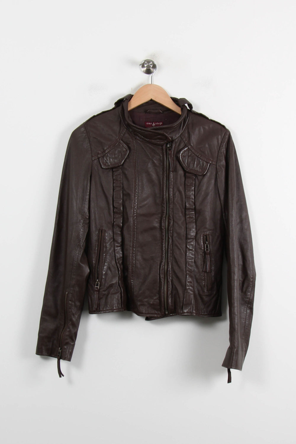 Blouson Marron - Taille S/36 de la marque One Step | PARAD72311 - Vendu par Paradigme - Image 2