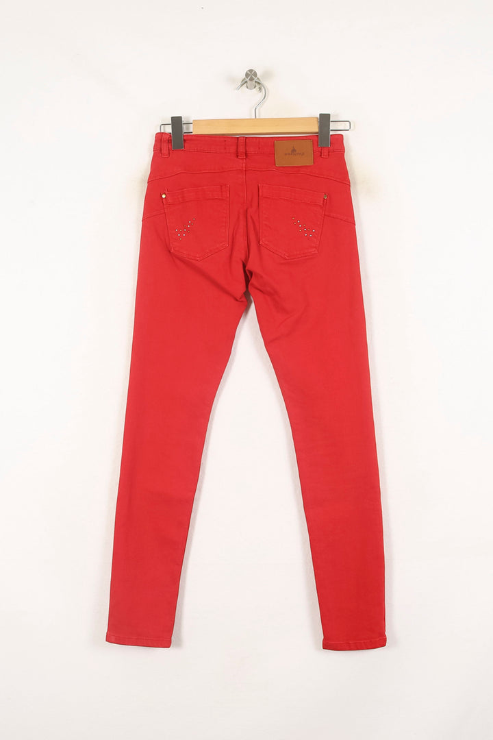 Jean Rouge - Taille XS/34 de la marque One Step | PARAD73406 - Vendu par Paradigme - Image 4