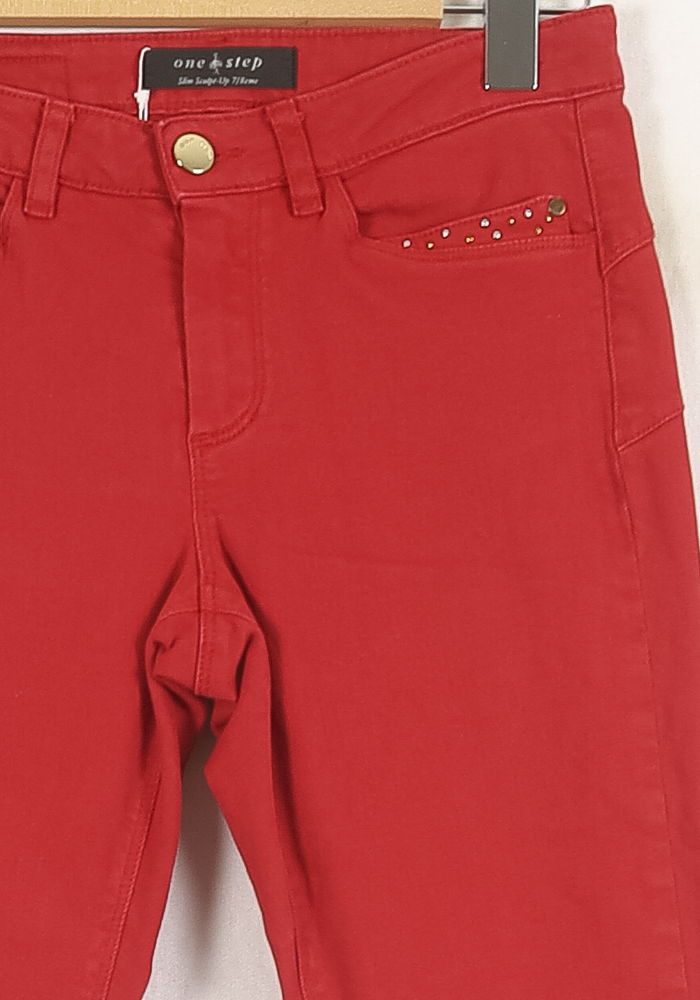 Jean Rouge - Taille XS/34 de la marque One Step | PARAD73406 - Vendu par Paradigme - Image 3