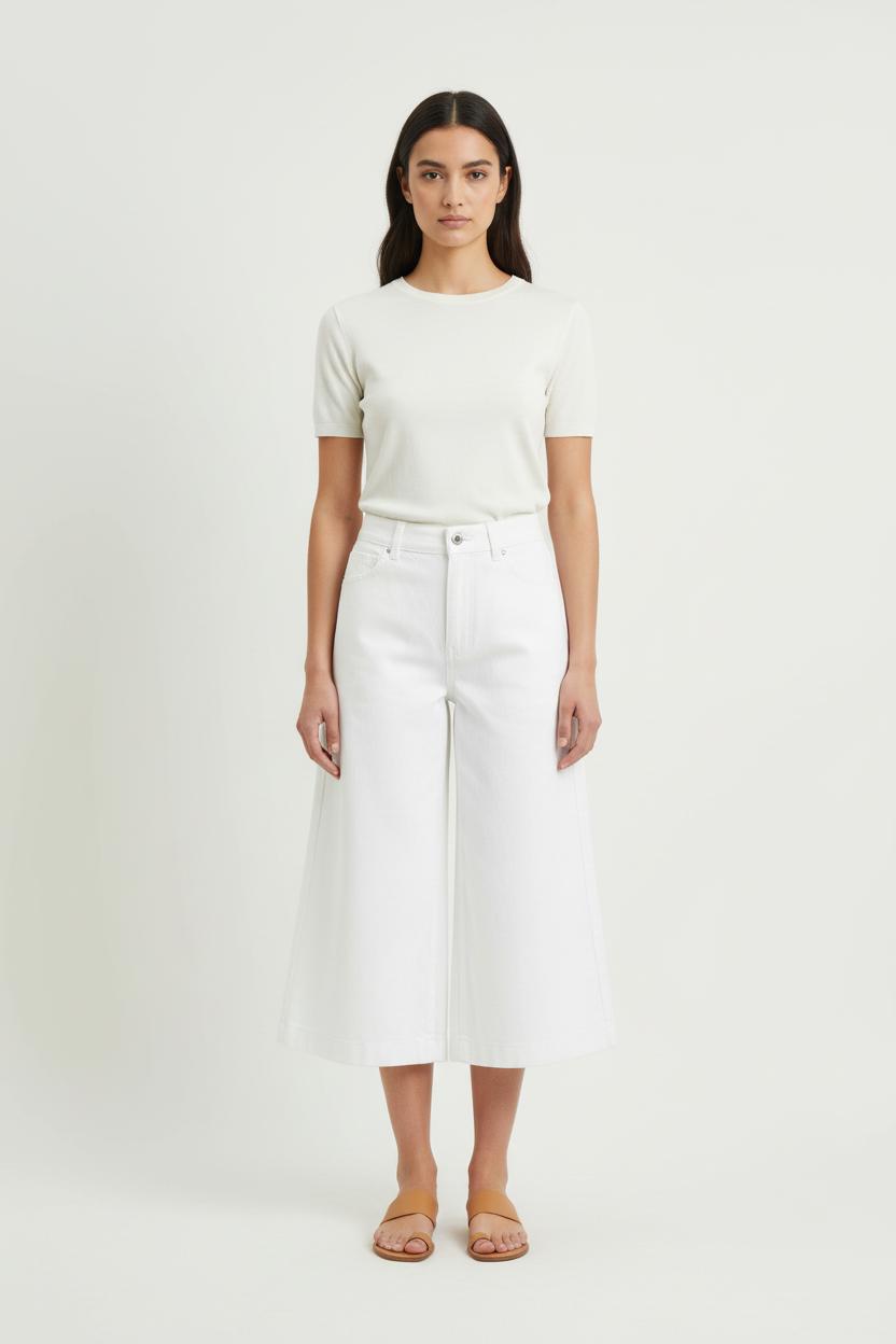 Pantalon Large Blanc - Taille XS/34 de la marque Comptoir des Cotonniers | PARAD73427 - Vendu par Paradigme - Image 1