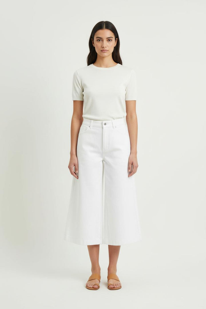 Pantalon Large Blanc - Taille XS/34 de la marque Comptoir des Cotonniers | PARAD73427 - Vendu par Paradigme - Image 1