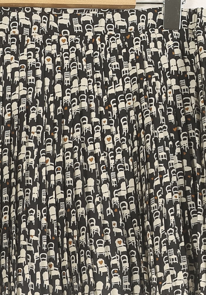 Jupe Plissée Noire et Blanche - Taille S/36 de la marque IKKS | PARAD73502 - Vendu par Paradigme - Image 3