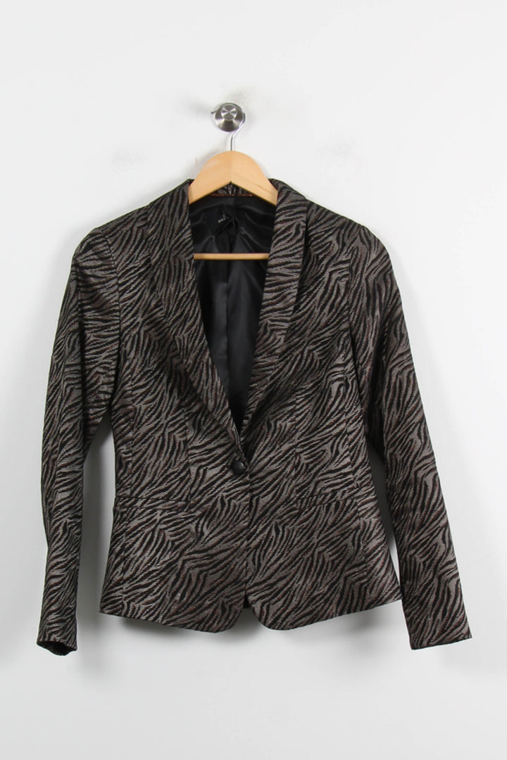 Blazer Noir et Beige - Taille S/36 de la marque One Step | PARAD73549 - Vendu par Paradigme - Image 2