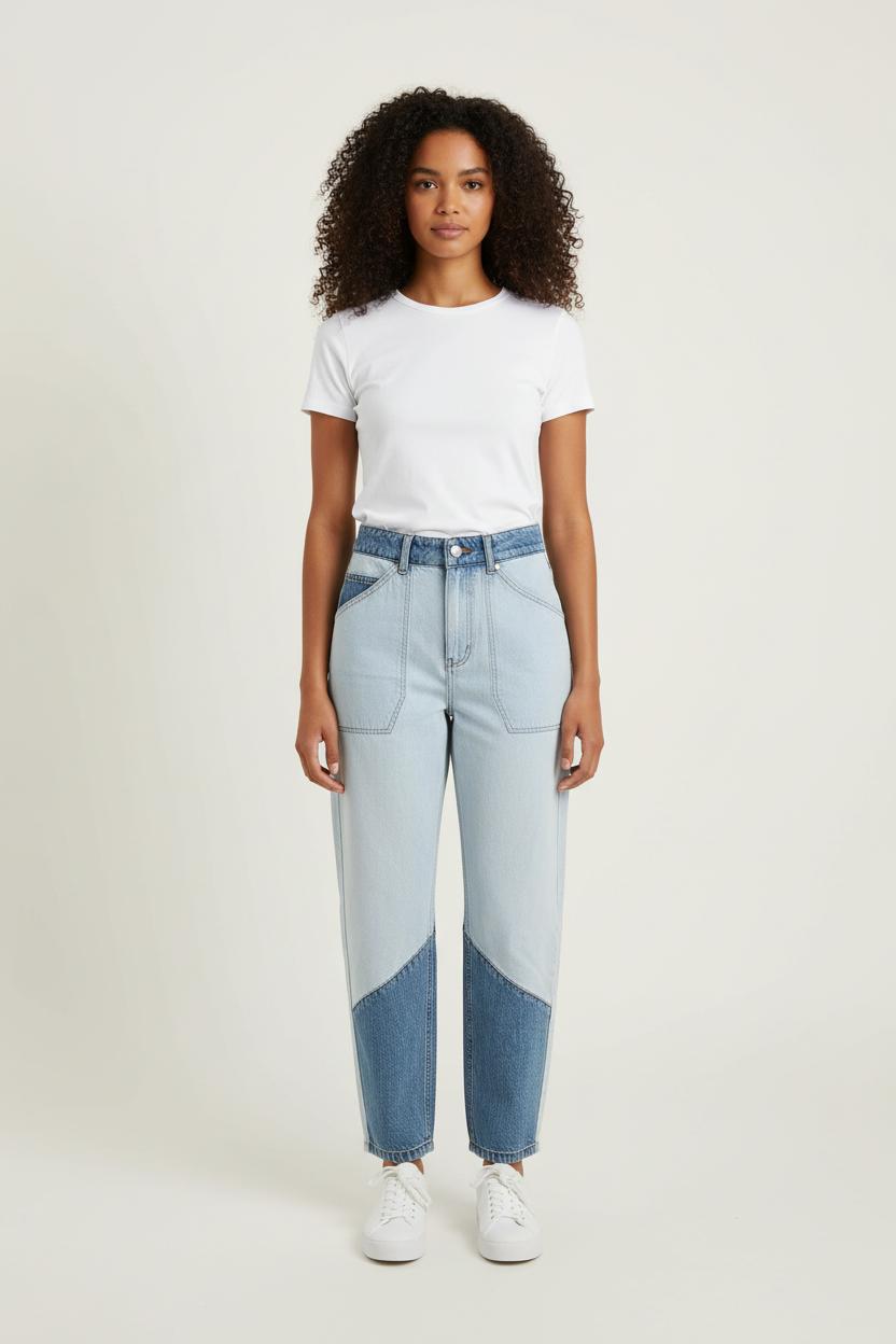 Jean Bleu clair et Bleu foncé - Taille M/38 de la marque ba&sh | PARAD73864 - Vendu par Paradigme - Image 1