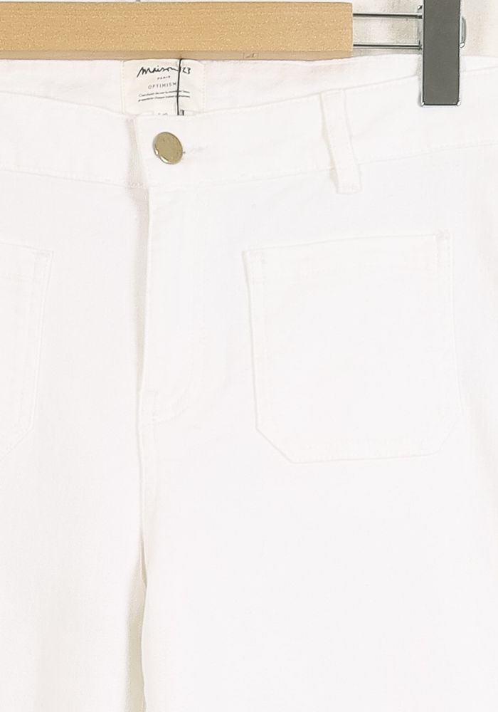 Jean Blanc - Taille L/40 de la marque Maison 123 | PARAD73996 - Vendu par Paradigme - Image 3