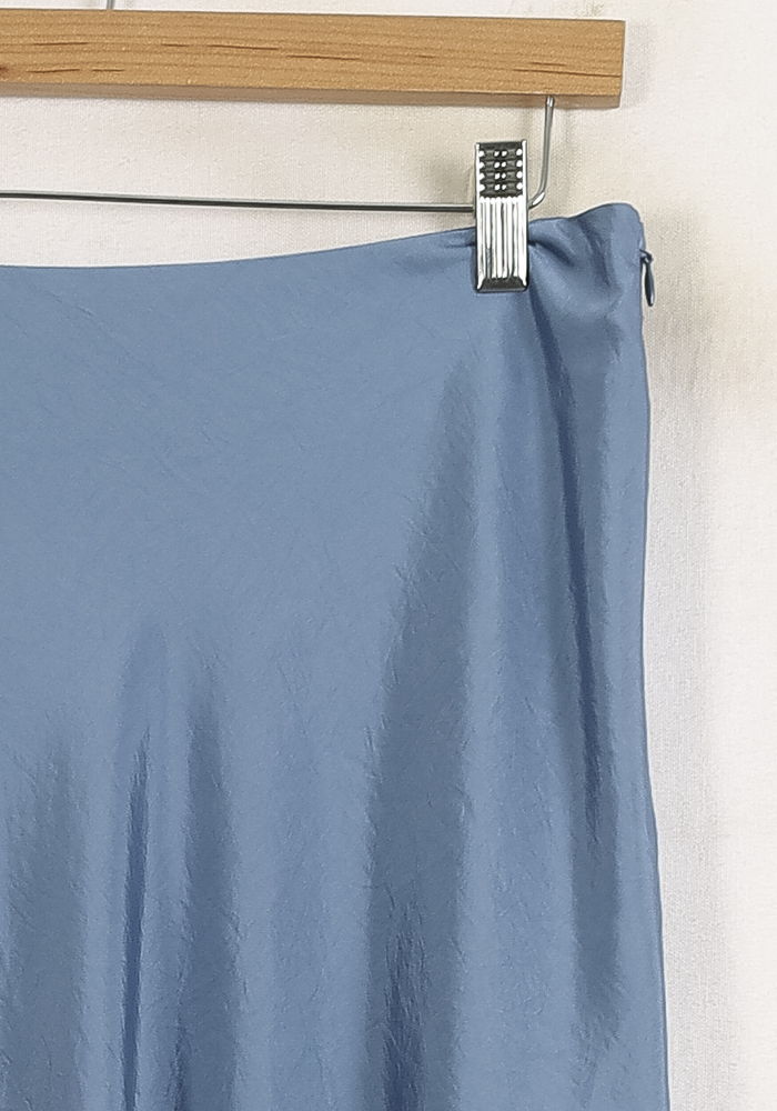 Jupe Midi Bleue - Taille M/38 de la marque Claudie Pierlot | PARAD75368 - Vendu par Paradigme - Image 3