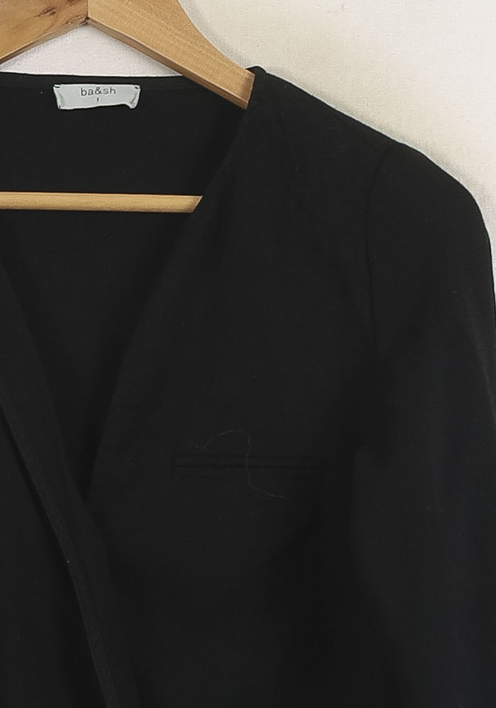 Blouse Noire - Taille S/36 de la marque ba&sh | PARAD75983 - Vendu par Paradigme - Image 3