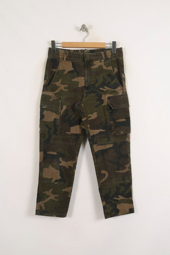 Pantalon Cargo Camouflé Multicolore - Taille L/40 de la marque Maje | PARAD76010 - Vendu par Paradigme - Image 2