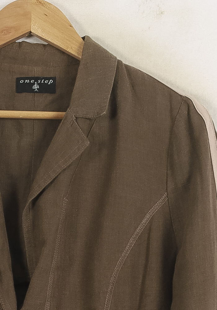 Blazer Marron - Taille M/38 de la marque One Step | PARAD76112 - Vendu par Paradigme - Image 3