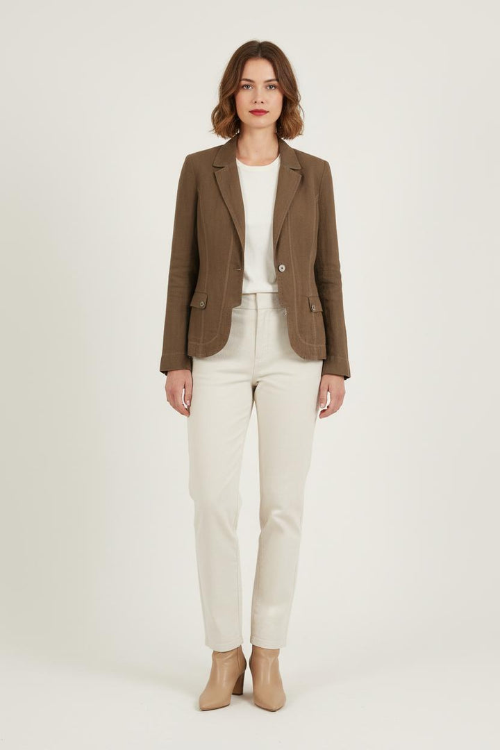 Blazer Marron - Taille M/38 de la marque One Step | PARAD76112 - Vendu par Paradigme - Image 1