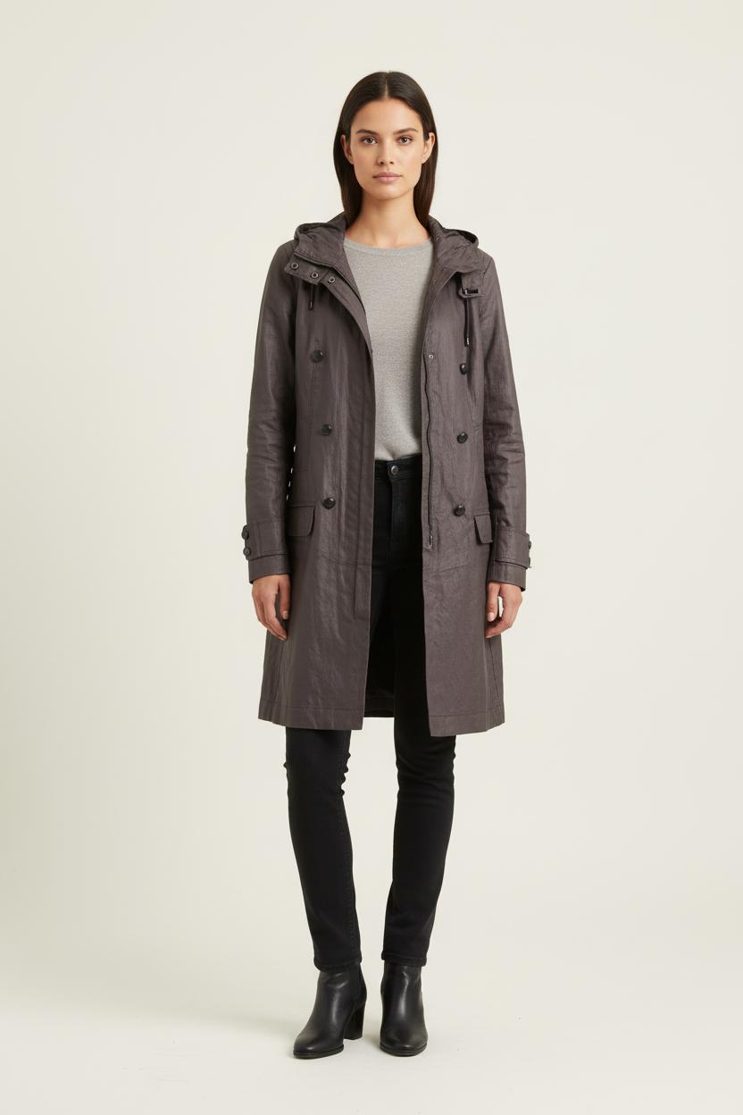 Trench Gris - Taille S/36 de la marque IKKS | PARAD76886 - Vendu par Paradigme - Image 1