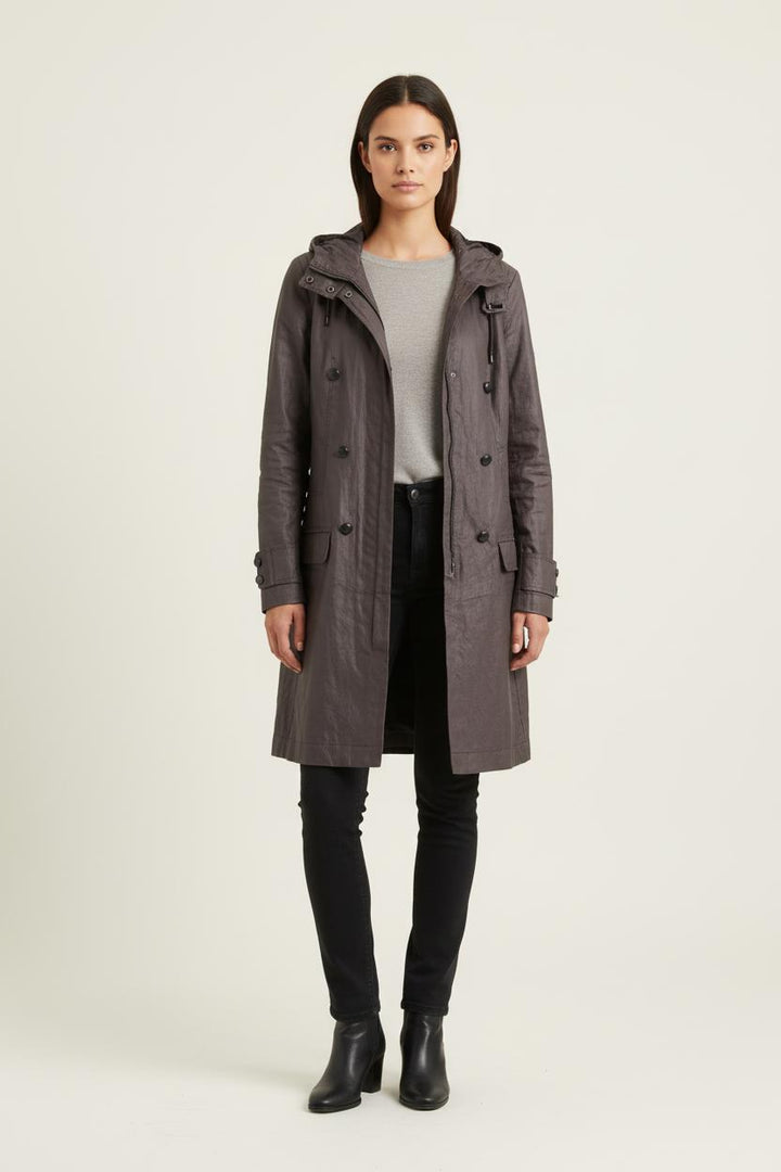 Trench Gris - Taille S/36 de la marque IKKS | PARAD76886 - Vendu par Paradigme - Image 1