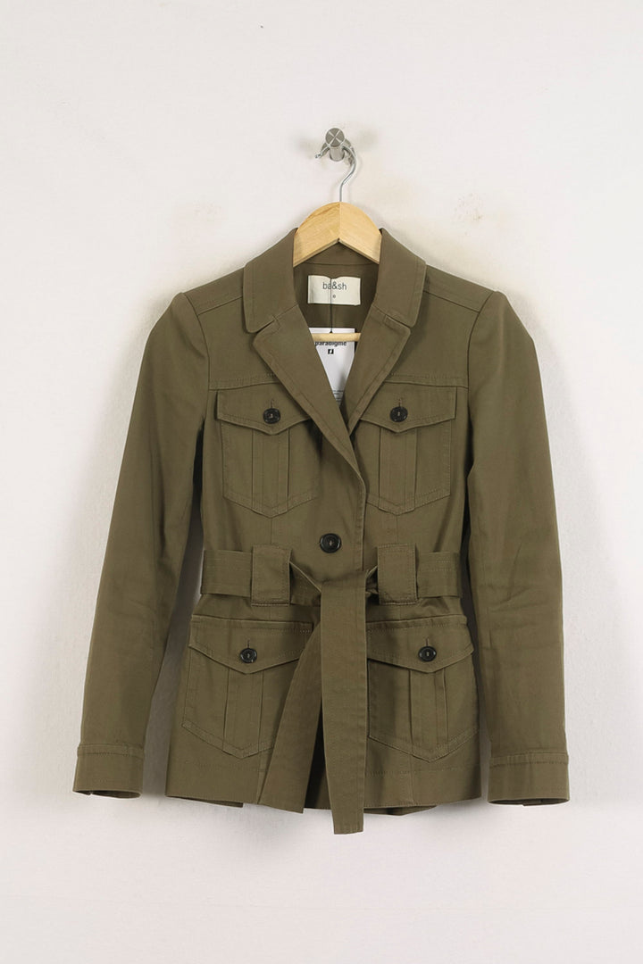 Veste Saharienne Verte - Taille XS/34 de la marque ba&sh | PARAD78277 - Vendu par Paradigme - Image 2