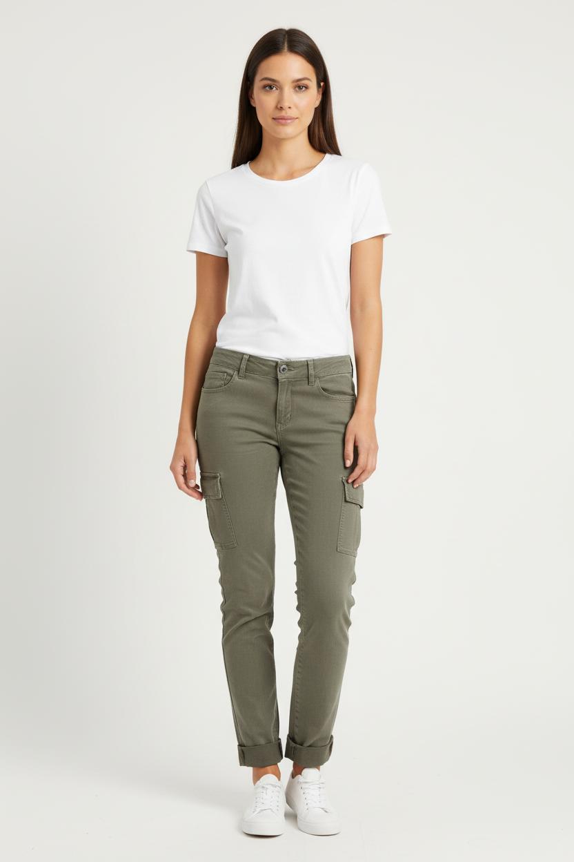 Pantalon Cargo Vert - Taille XS/34 de la marque IKKS | PARAD78775 - Vendu par Paradigme - Image 1