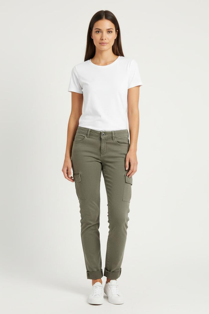 Pantalon Cargo Vert - Taille XS/34 de la marque IKKS | PARAD78775 - Vendu par Paradigme - Image 1