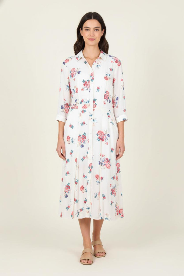 Robe Longue Blanche et Multicolore - Taille S/36 de la marque Comptoir des Cotonniers | PARAD78797 - Vendu par Paradigme - Image 1
