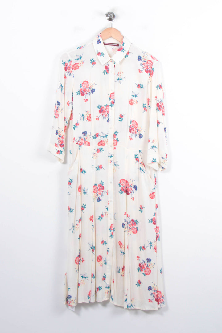 Robe Longue Blanche et Multicolore - Taille S/36 de la marque Comptoir des Cotonniers | PARAD78797 - Vendu par Paradigme - Image 2
