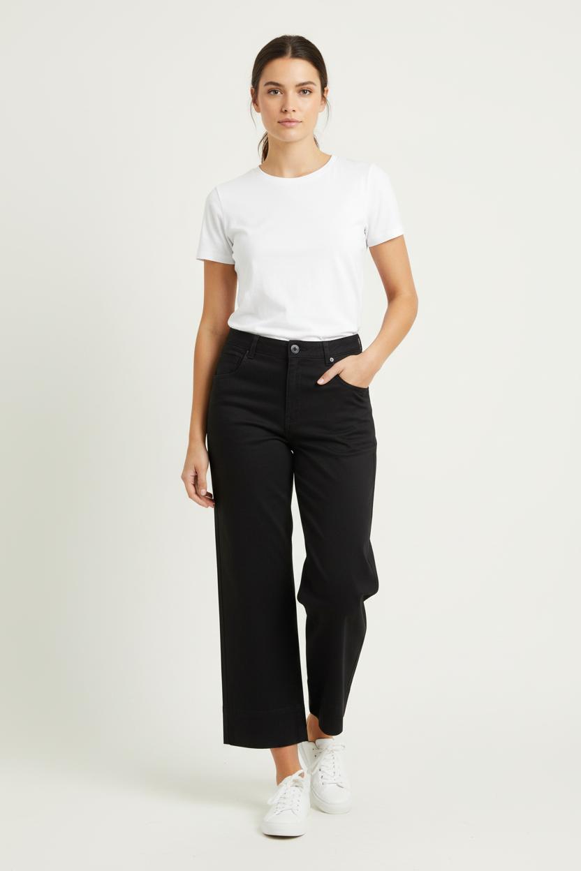 Pantalon Large Noir - Taille S/36 de la marque Maison 123 | PARAD78820 - Vendu par Paradigme - Image 1