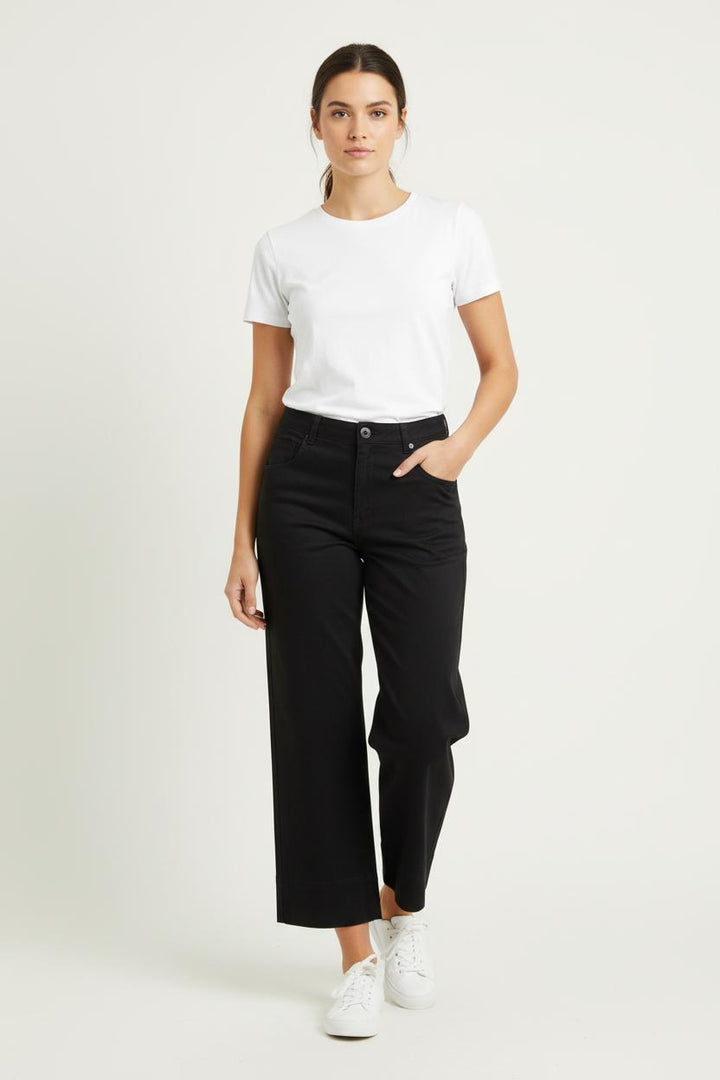 Pantalon Large Noir - Taille S/36 de la marque Maison 123 | PARAD78820 - Vendu par Paradigme - Image 1