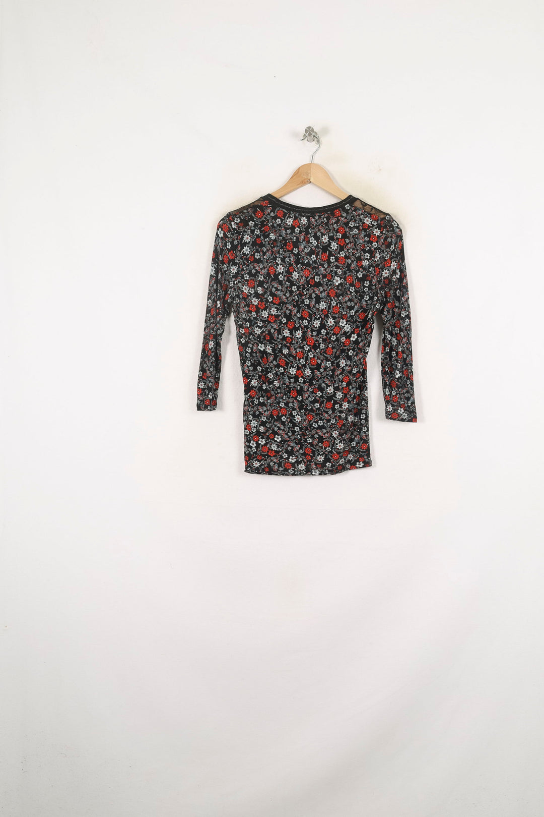 Blouse Noire et Rouge Fleurie - Taille XXL/44 de la marque One Step | PARAD78954 - Vendu par Paradigme - Image 4
