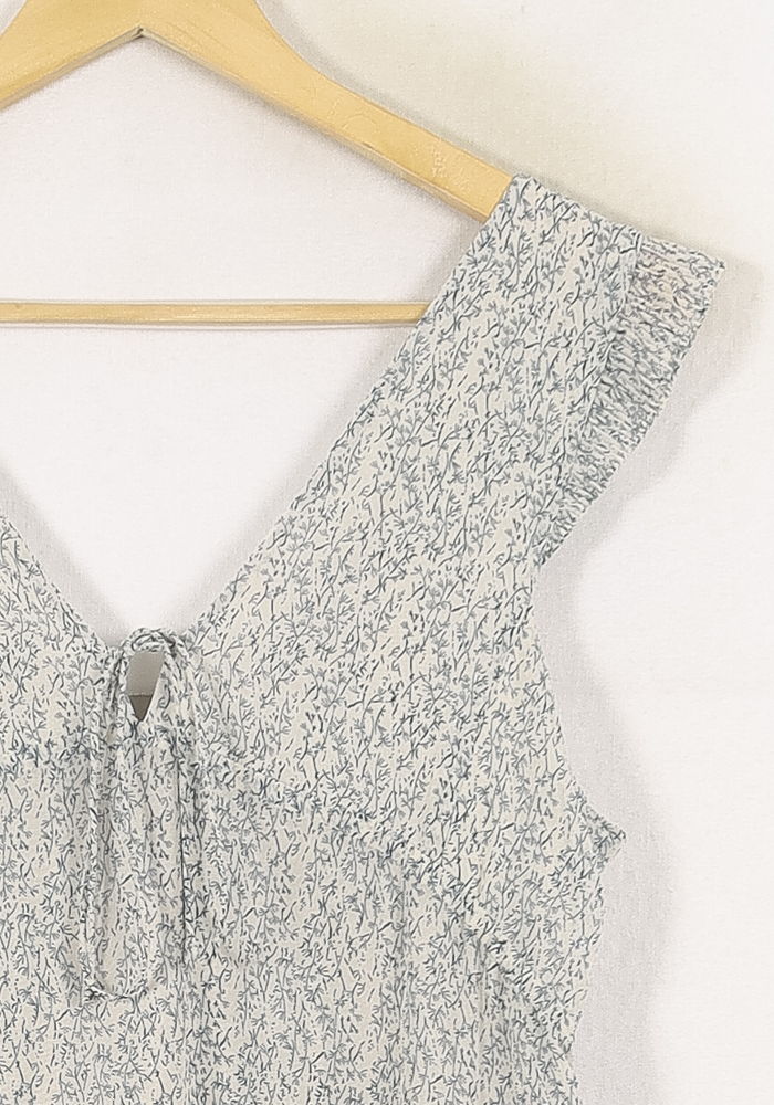 Robe Courte Grise et Blanche - Taille S/36 de la marque Comptoir des Cotonniers | PARAD78984 - Vendu par Paradigme - Image 3