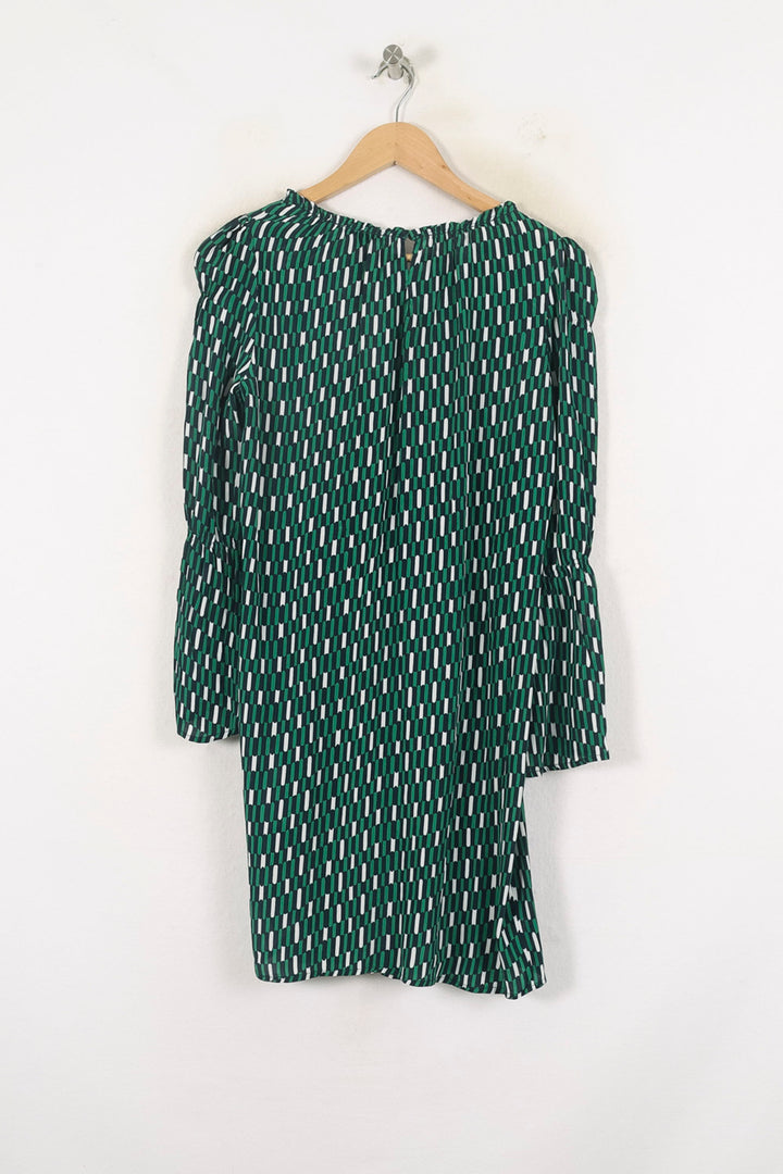 Robe Courte Verte et Blanche - Taille S/36 de la marque Maje | PARAD80203 - Vendu par Paradigme - Image 4