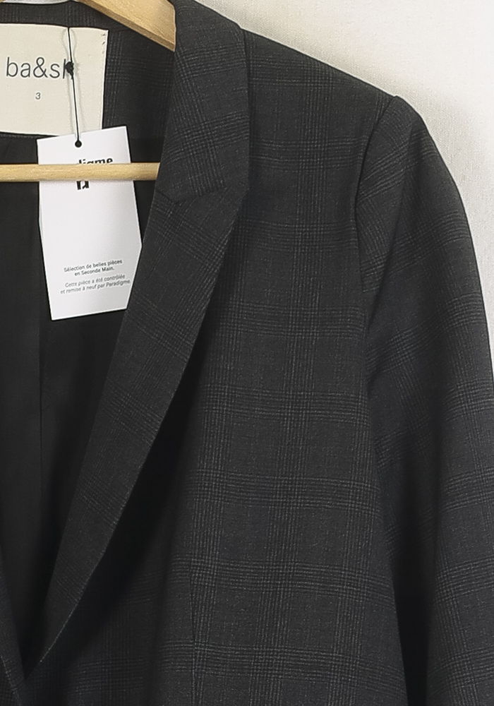 Blazer Gris - Taille L/40 de la marque ba&sh | PARAD80300 - Vendu par Paradigme - Image 3