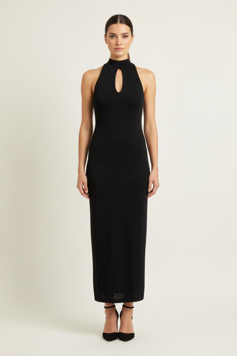 Robe Longue Noire - Taille M/38 de la marque IKKS | PARAD80324 - Vendu par Paradigme - Image 1