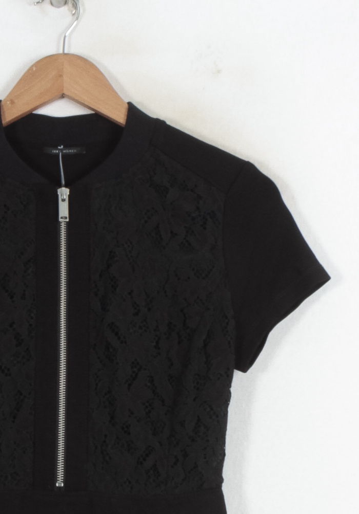 Robe Courte Noire - Taille S/36 de la marque IKKS | PARAD80413 - Vendu par Paradigme - Image 3
