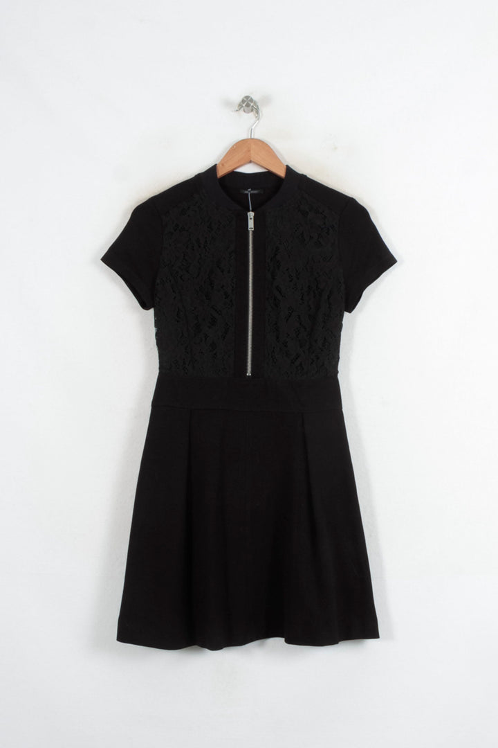 Robe Courte Noire - Taille S/36 de la marque IKKS | PARAD80413 - Vendu par Paradigme - Image 2