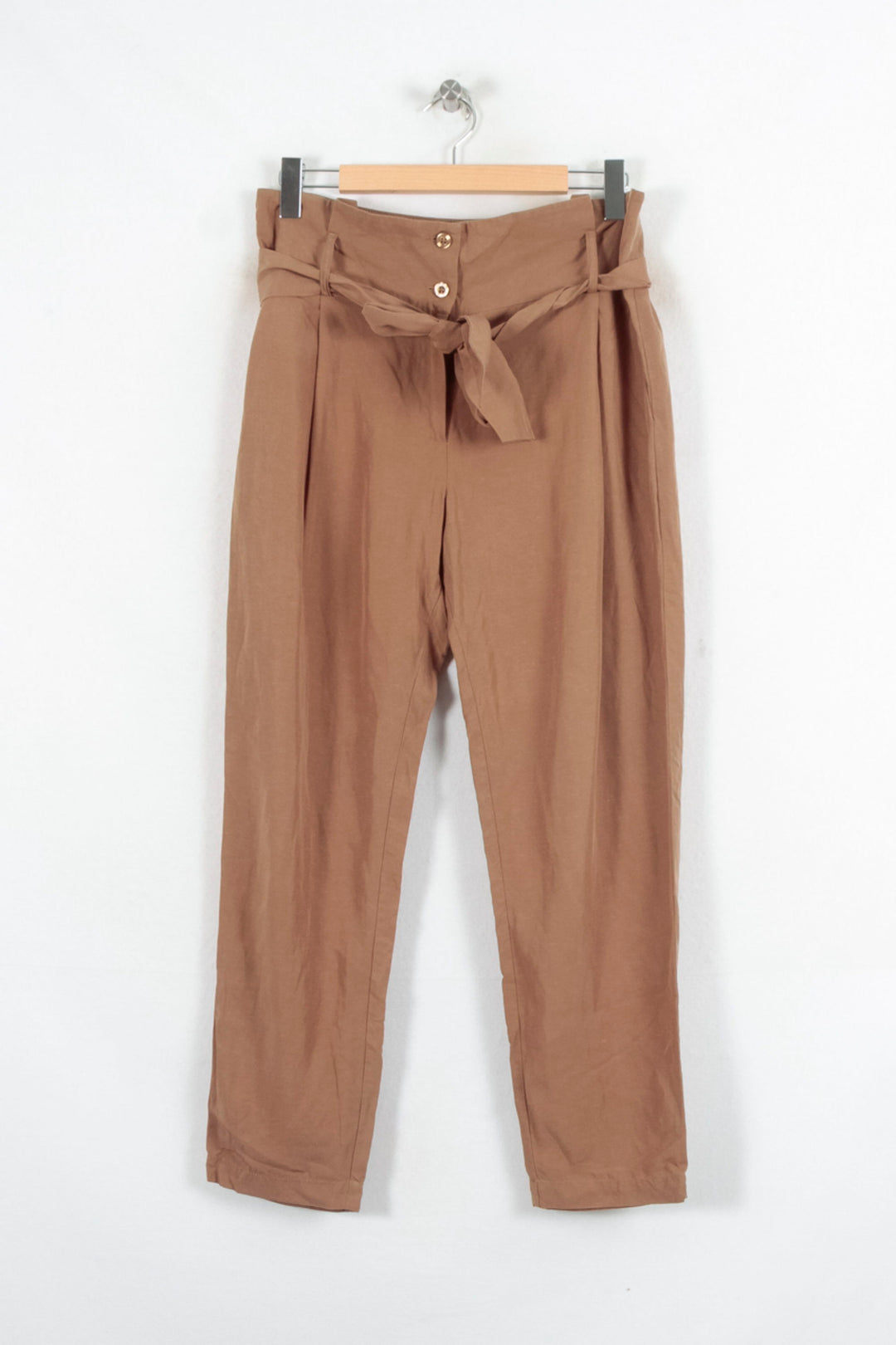 Pantalon Taille Haute Marron - Taille XL/42 de la marque IKKS | PARAD80429 - Vendu par Paradigme - Image 2