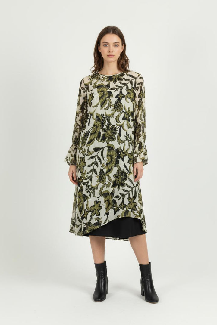 Robe Midi Multicolore - Taille M/38 de la marque IKKS | PARAD80456 - Vendu par Paradigme - Image 1