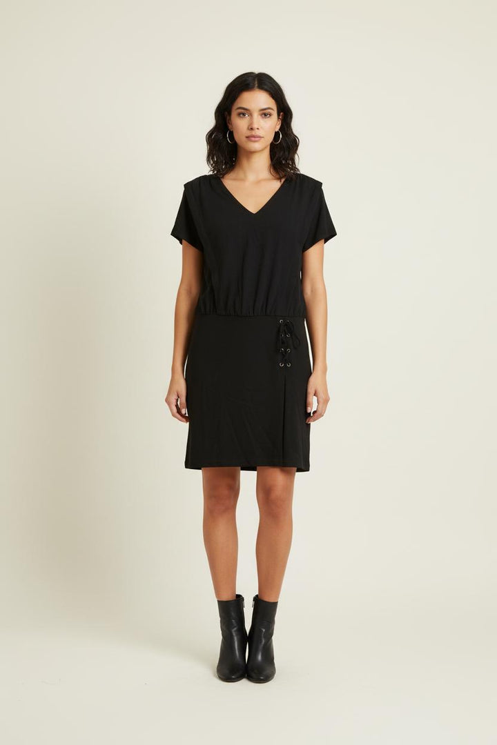 Robe Courte Noire - Taille L/40 de la marque IKKS | PARAD80468 - Vendu par Paradigme - Image 1