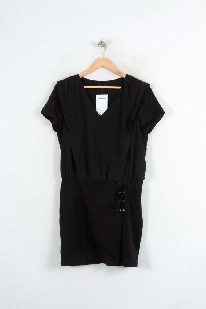 Robe Courte Noire - Taille L/40 de la marque IKKS | PARAD80468 - Vendu par Paradigme - Image 2