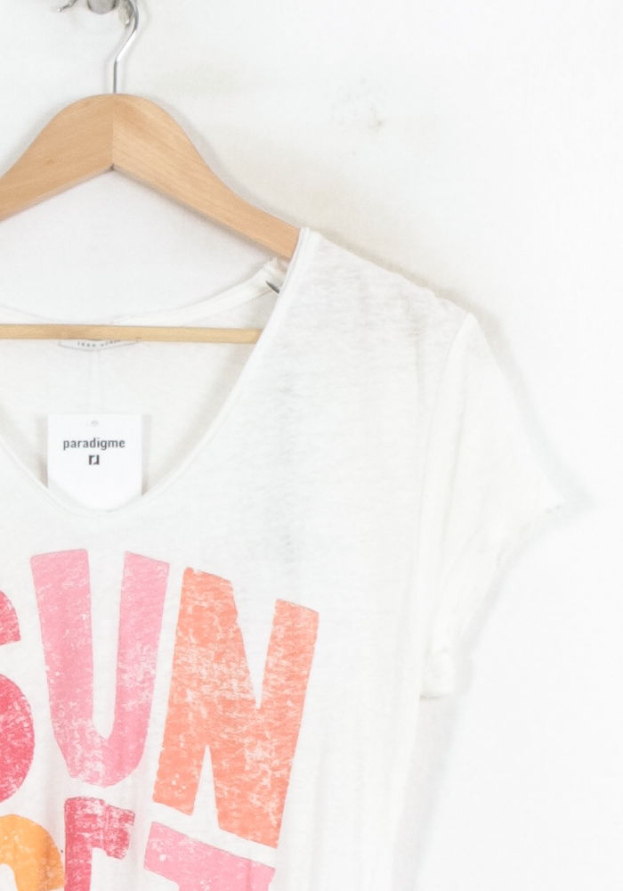 Tee-shirt Blanc - Taille S/36 de la marque IKKS | PARAD80483 - Vendu par Paradigme - Image 3