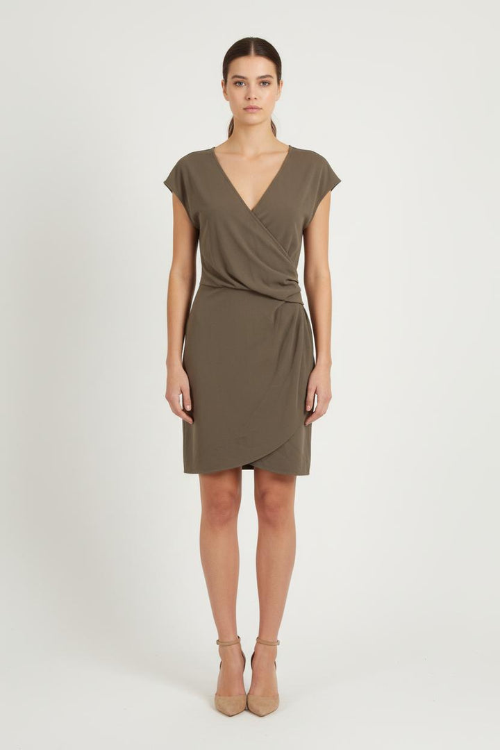 Robe Porte-feuille Verte - Taille M/38 de la marque IKKS | PARAD80506 - Vendu par Paradigme - Image 1