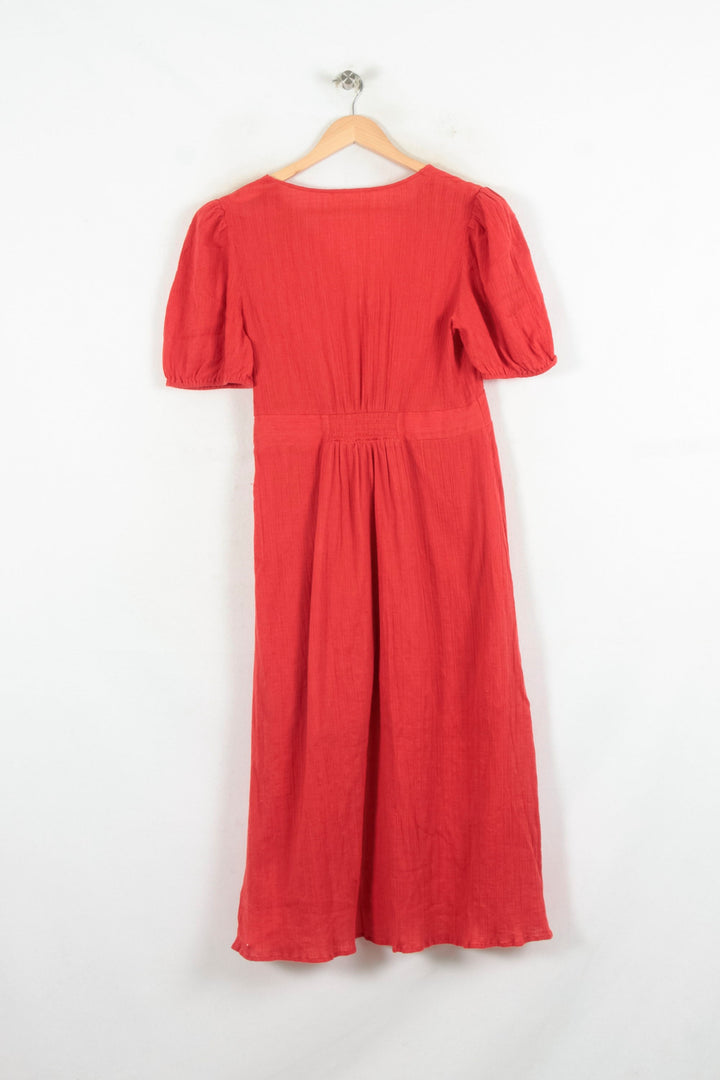 Robe Longue Rouge - Taille L/40 de la marque ba&sh | PARAD80539 - Vendu par Paradigme - Image 4
