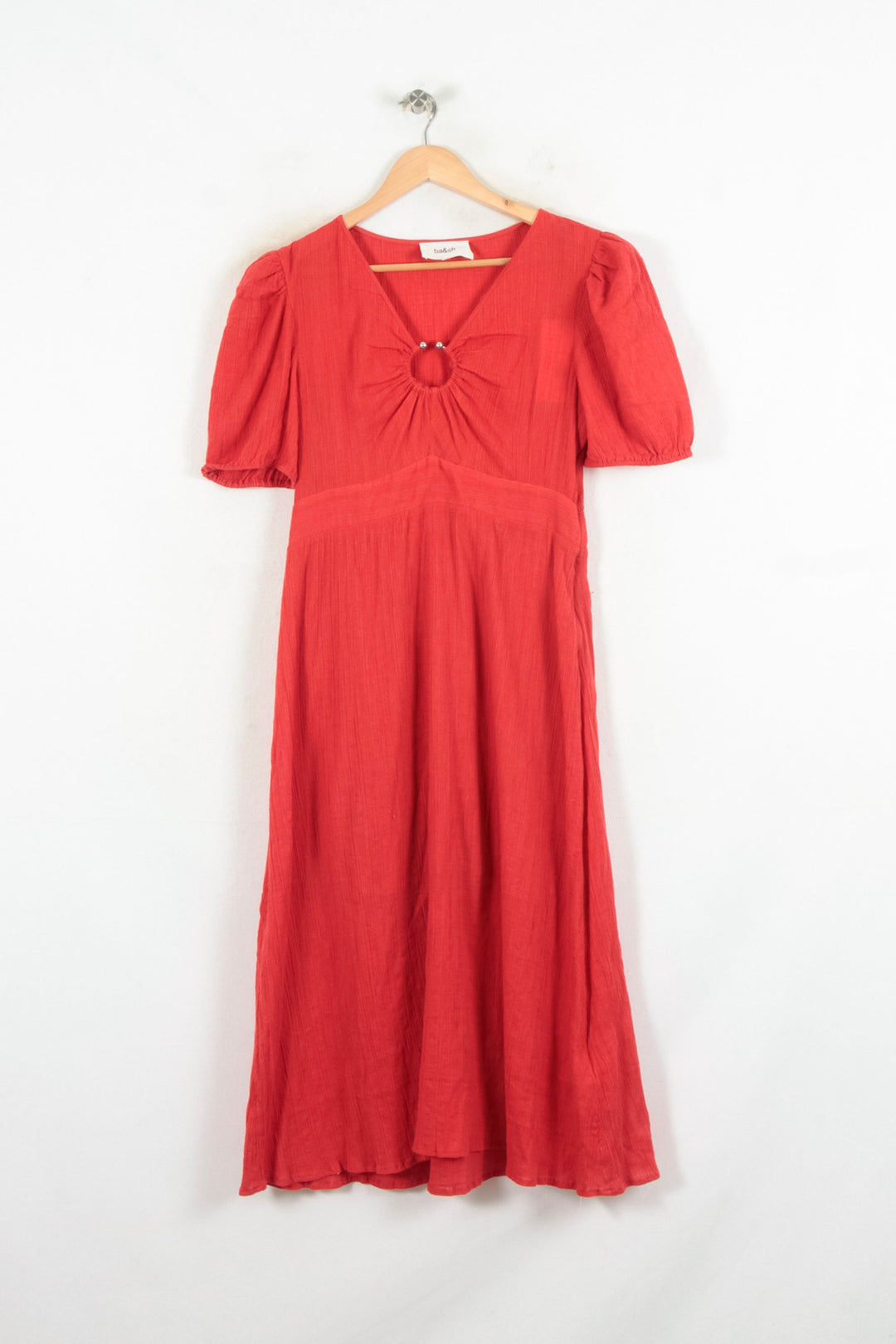 Robe Longue Rouge - Taille L/40 de la marque ba&sh | PARAD80539 - Vendu par Paradigme - Image 2