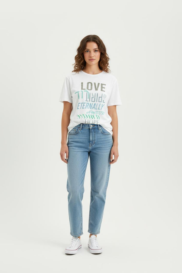 Tee-shirt Blanc - Taille S/36 de la marque IKKS | PARAD80540 - Vendu par Paradigme - Image 1
