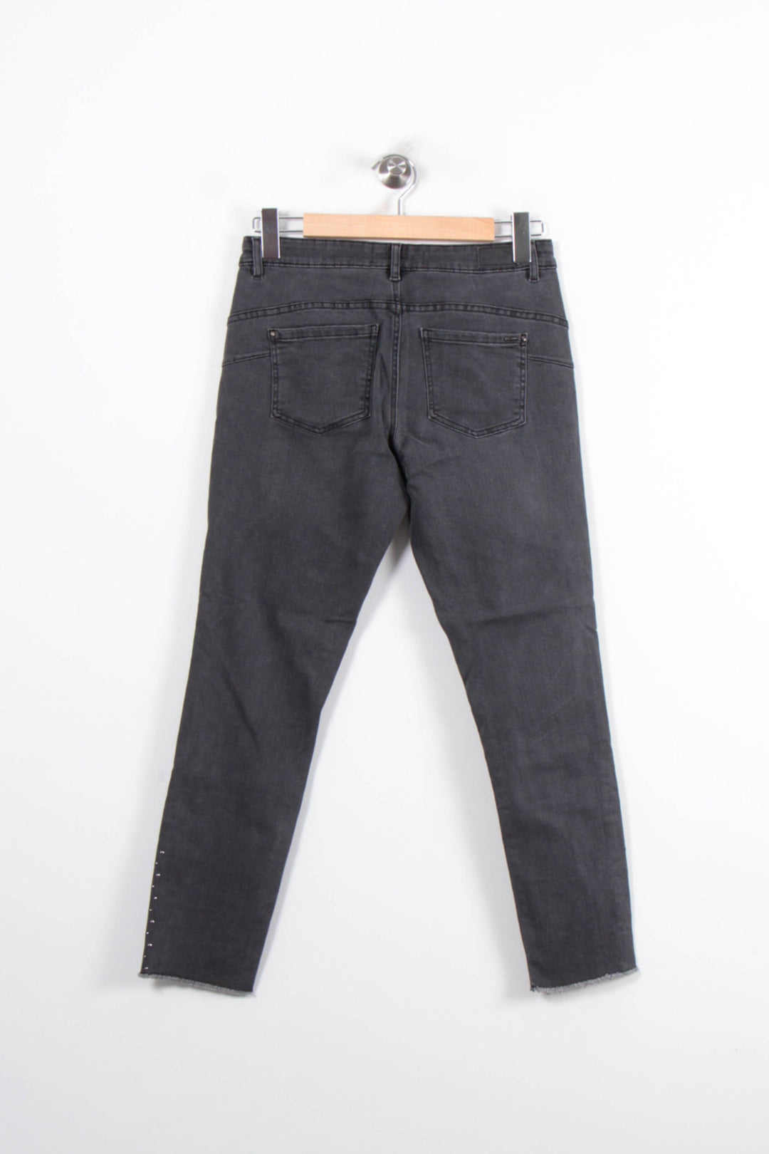 Jean Skinny Gris - Taille L/40 de la marque IKKS | PARAD80612 - Vendu par Paradigme - Image 4