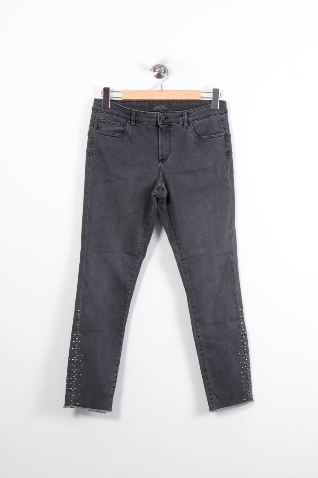 Jean Skinny Gris - Taille L/40 de la marque IKKS | PARAD80612 - Vendu par Paradigme - Image 2
