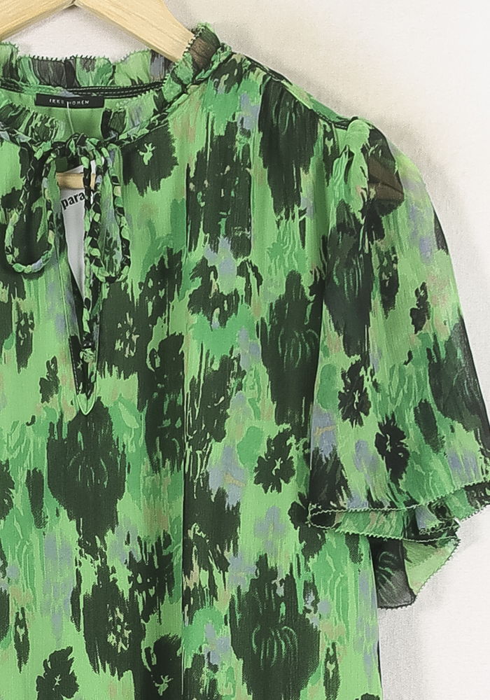 Robe Fluide Verte - Taille XL/42 de la marque IKKS | PARAD80674 - Vendu par Paradigme - Image 3