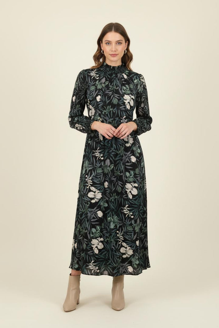 Robe Longue Noire et Verte - Taille XL/42 de la marque IKKS | PARAD80678 - Vendu par Paradigme - Image 1
