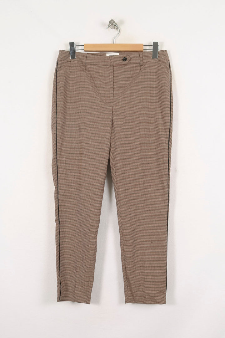 Pantalon Cigarette Marron - Taille XL/42 de la marque Maison 123 | PARAD80681 - Vendu par Paradigme - Image 2
