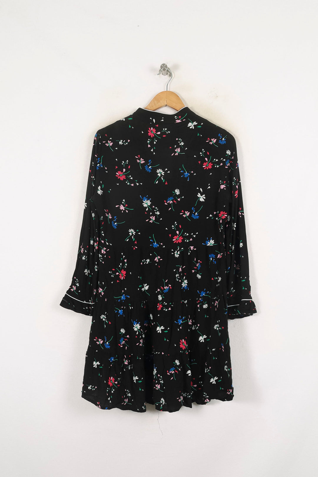 Robe Fleurie Noire et Multicolore - Taille L/40 de la marque Maje | PARAD80692 - Vendu par Paradigme - Image 4