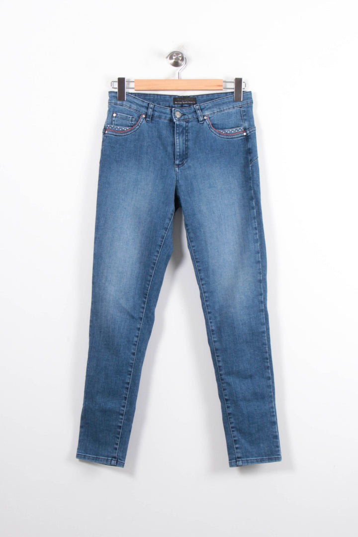 Jean Slim Bleu - Taille L/40 de la marque IKKS | PARAD80834 - Vendu par Paradigme - Image 2