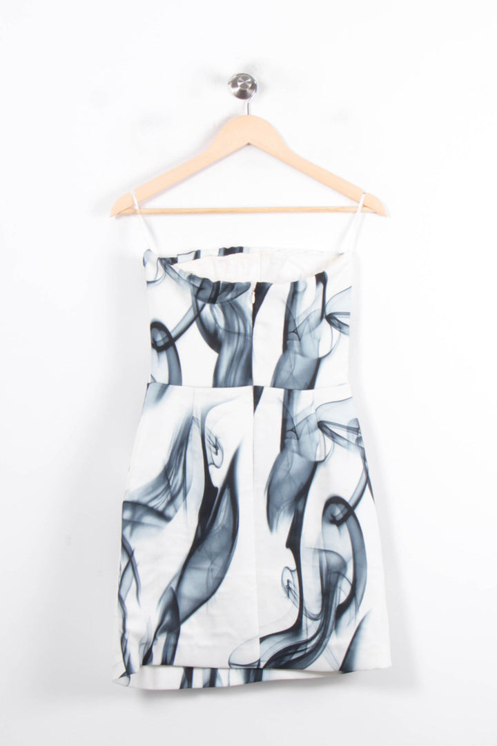 Robe Courte Blanche et Noire - Taille S/36 de la marque Maje | PARAD80857 - Vendu par Paradigme - Image 4