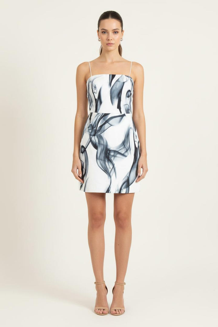 Robe Courte Blanche et Noire - Taille S/36 de la marque Maje | PARAD80857 - Vendu par Paradigme - Image 1