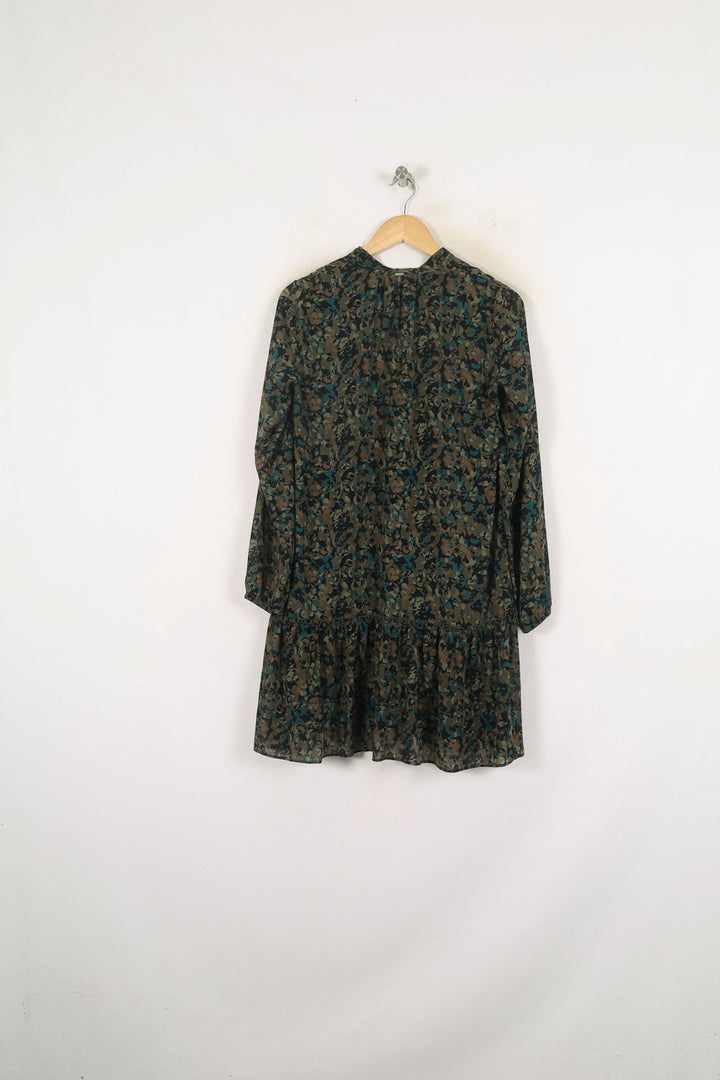 Robe Courte Verte et Noire - Taille XS/34 de la marque IKKS | PARAD80919 - Vendu par Paradigme - Image 4